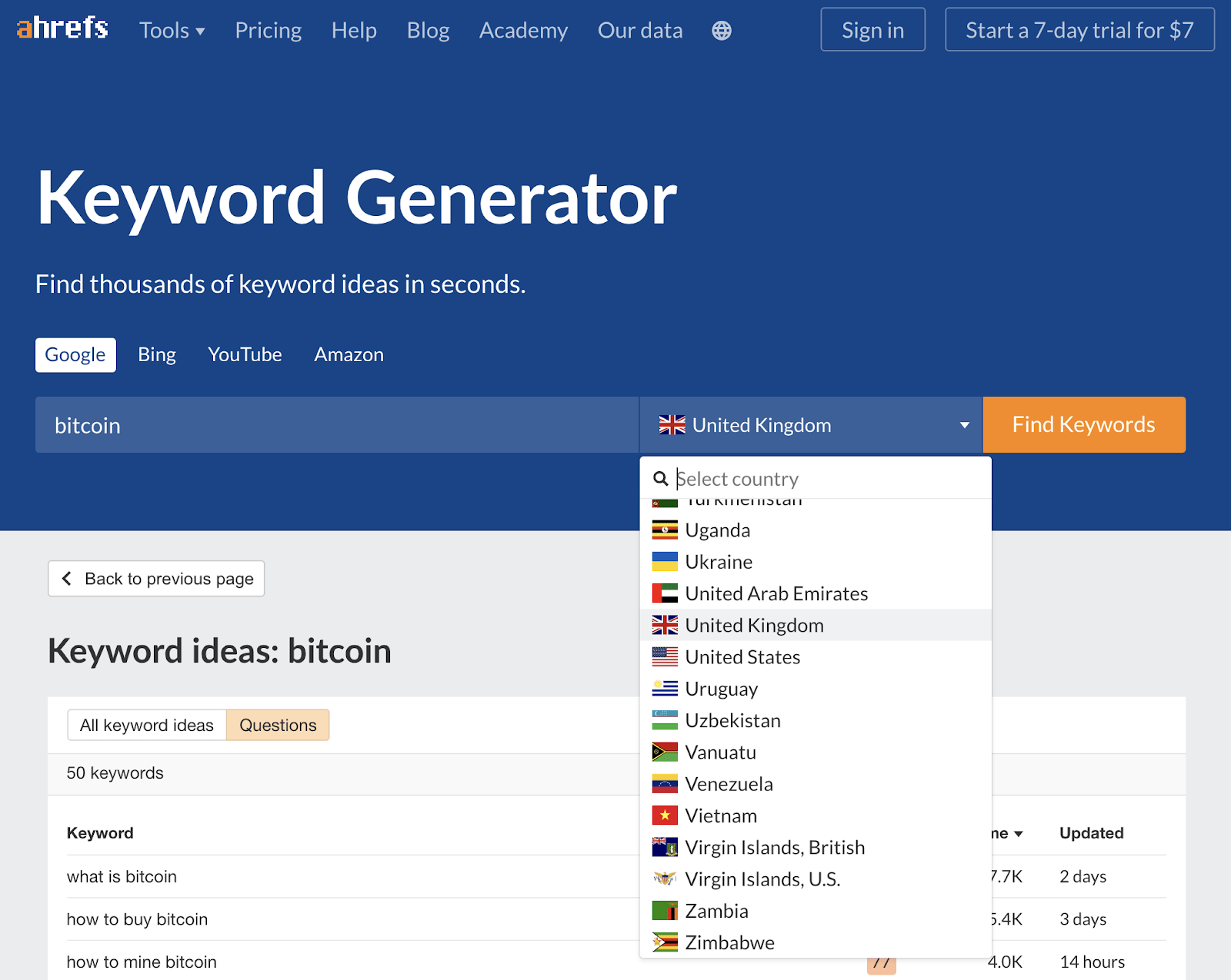 Keyword Generator